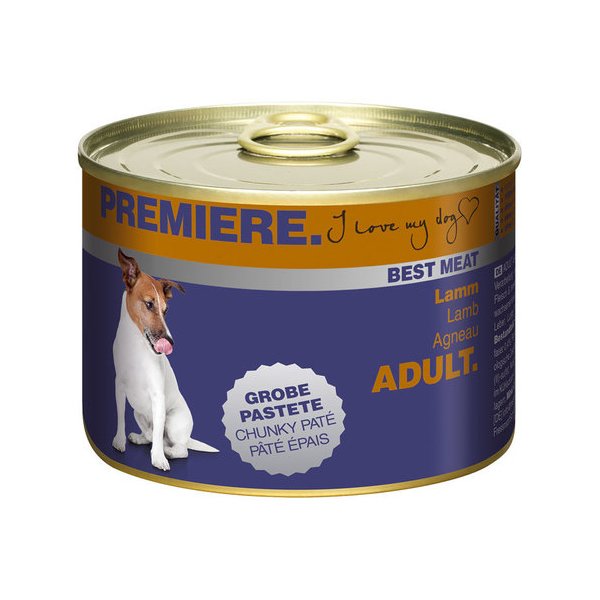 Aliments en boîte/pâtée - Page 13 Hund-nassfutter-premiere-best-meat-adult-lamm