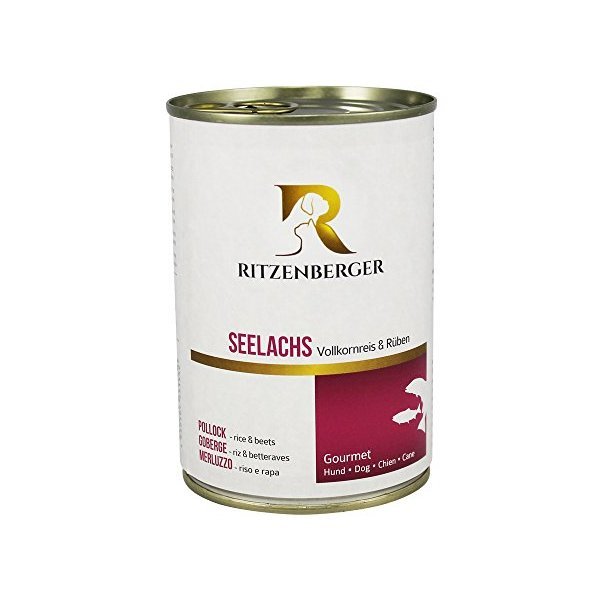 Ritzenberger Seelachs mit Vollkornreis &amp; Rüben Nassfutter Hund günstig ...