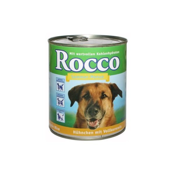 Rocco Sommer Menü Hühnchen mit Vollkornreis Nassfutter Hund günstig ...