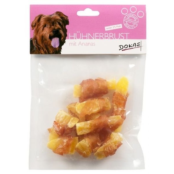 Dokas Hühnerbrust mit Ananas Snacks Hund günstig günstig petadilly