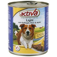 activa Light mit Geflügel, Reis und Apfel