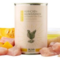 alsa nature FINEST Hühnchen-Muskelfleisch mit Pastinake, Kürbis & Leinöl