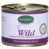 Amadeo Wild mit Kartoffeln, Preiselbeeren und Leinöl