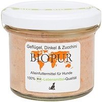 BIOPUR Adult Geflügel, Dinkel Zucchini im Glas