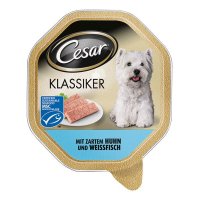 Cesar Klassiker mit zartem Huhn & Weissfisch