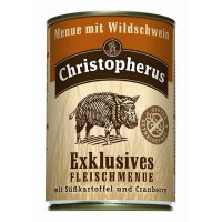 Christopherus Menue mit Wildschwein mit Süsskartoffel und Cranberry