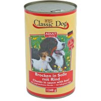 Classic Dog Adult Brocken in Soße mit Rind