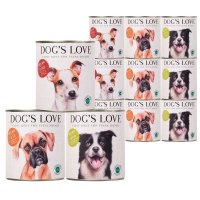 Dogs Love Hunde-Nassfutter Bio Mixpaket Rind, Huhn, Pute