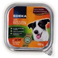 Edeka Feine Bissen Mit Kalb Gefl gel Nassfutter Hund G nstig G nstig 