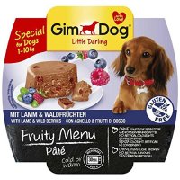 GimDog Little Darling Fruity Menu Paté mit Lamm und Waldfrüchten