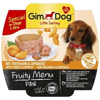 GimDog Little Darling Fruity Menu Paté mit Truthahn und Aprikose