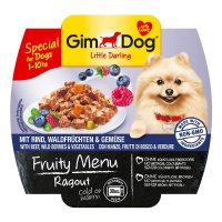 GimDog Little Darling Fruity Menu Ragout Rind, Waldfrüchte und Gemüse