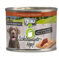 Grau Schlemmer-Topf mit Känguru und Süßkartoffeln