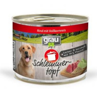 Grau Schlemmer-Topf - Rind mit Vollkornreis