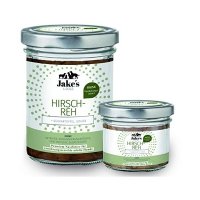 Jakes 4 Dogs Hundefutter im Glas - Hirsch-Reh, Süßkartoffel, Gouda