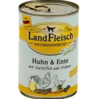 LandFleisch Hausmannskost Junior Huhn & Ente mit Kartoffeln und Möhren