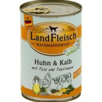 LandFleisch Hausmannskost Senior Huhn und Kalb mit Reis und Pastinaken