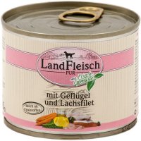 LandFleisch Pur Geflügel & Lachsfilet mit Biogemüse