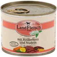LandFleisch Pur Rinderherz & Nudeln mit Biogemüse