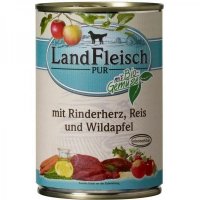 LandFleisch Pur Rinderherz, Reis & Wildapfel mit Biogemüse