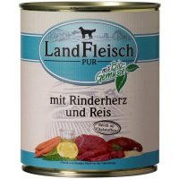 LandFleisch Pur Rinderherzen & Reis mit Biogemüse