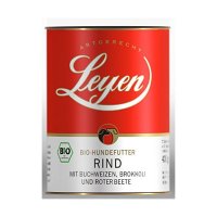 Leyen Bio Hundefutter Rind mit Buchweizen, Brokkoli und Roter Beete