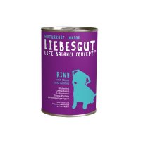 Liebesgut Naturkost Junior Rind, Hirse und Kürbis