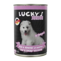 Luckys Junior Kalb & Hühnchen mit Kartoffeln, Leinöl & Calcium