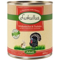 Lukullus Wildkaninchen & Truthahn mit Birne, Haferflocken und Schwarzkümmelöl