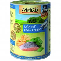 MACs Lachs mit Pasta & Spinat