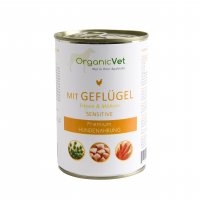 OrganicVet sensitive Geflügel mit Erbsen & Möhren