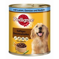 Pedigree Saftiges Geschnetzeltes mit Lamm, Gemüse und Nudeln