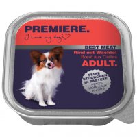 Premiere Best Meat Adult Rind mit Wachtel Nassfutter