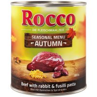 Rocco Herbst-Menü Rind mit Kaninchen & Spiralnudeln