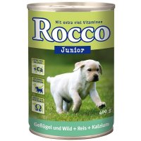 Rocco Junior Geflügel, Wild, Reis & Kalzium