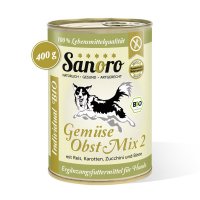 Sanoro Gemüse-Obst-Mix aus Reis, Karotten, Zucchini und Birnen