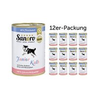 Sanoro Junior Kalb mit Kürbis, Brokkoli, Birnen und Naturjohurt