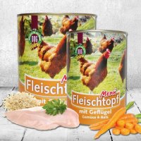 Schecker DOGREFORM Fleischtopf-Menü mit Geflügel, Gemüse & Reis