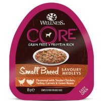 Wellness Core Small Breed Savoury Medleys Hühnerfleisch, Putenfleisch, Möhren & grünen Bohnen