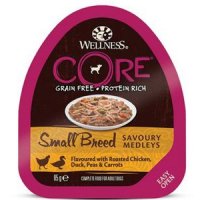 Wellness Core Small Breed Savoury Medleys mit Hühnerfleisch, Entenfleisch, Erbsen & Möhren