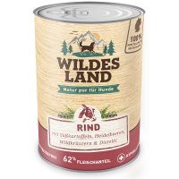 Wildes Land Rind mit Süßkartoffeln, Heidelbeeren, Wildkräutern und Distelöl