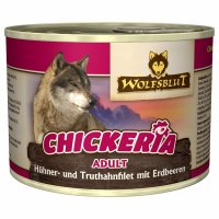 Wolfsblut Chickeria Hühner- und Truthahnfilet mit Erdbeeren