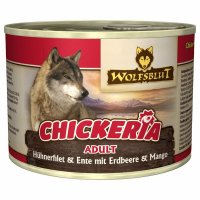 Wolfsblut Chickeria Hühnerfilet & Ente mit Erdbeere & Mango