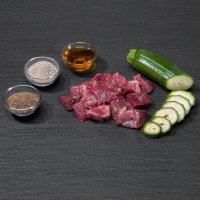 proCani BARF Hypoallergen Pferd Menü mit Zuchini