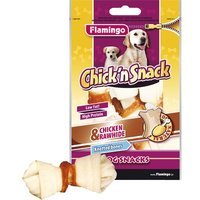 Karlie Flamingo Chick'n Snack Knotted Bones Chicken & Rawhide