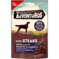 Purina Adventuros Mini Steaks mit Hirsch