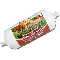 Schecker DOGREFORM Junior Fleischwurst mit Rind & Geflügel, Reis & Hüttenkäse