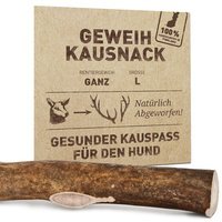 Wildes Land Geweihkausnack Rentiergeweih Ganz L