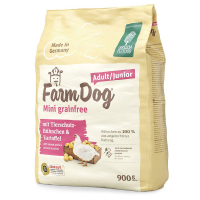 Green Petfood Farmdog Mini grainfree Adult/Junior mit Tierschutz-Hühnchen & Kartoffel