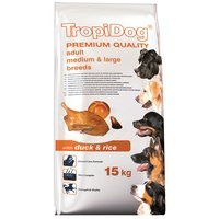 TropiDog Premium Adult Medium & Large Breeds - with Duck & Rice